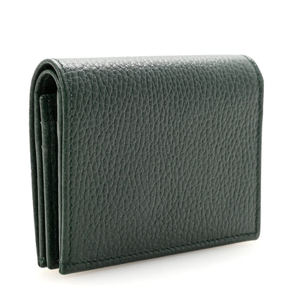 Gucci Calfskin Garden Bat Card Case Dark Green 3 of 7
