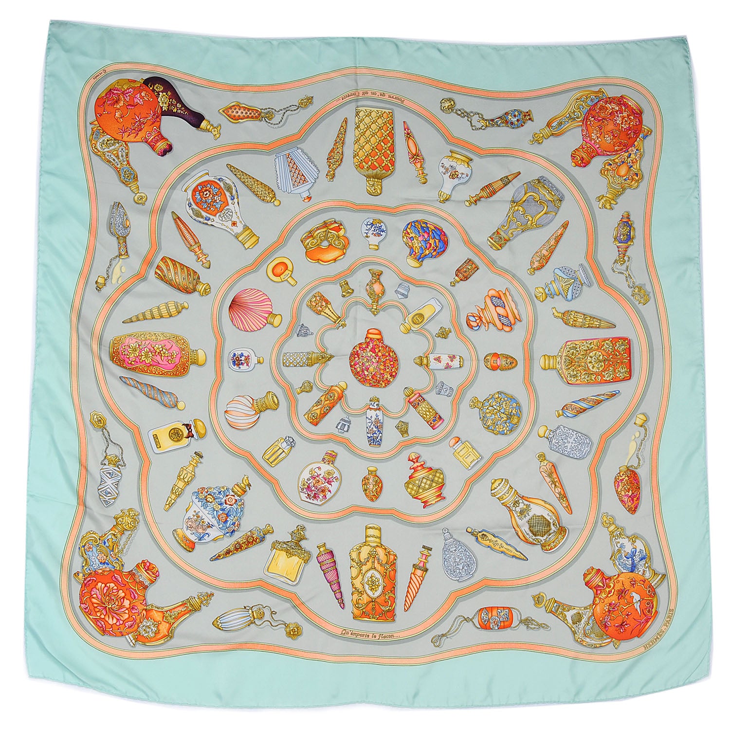 Hermes Silk Qu Importe Le Flacon Scarf 90 2 of 5