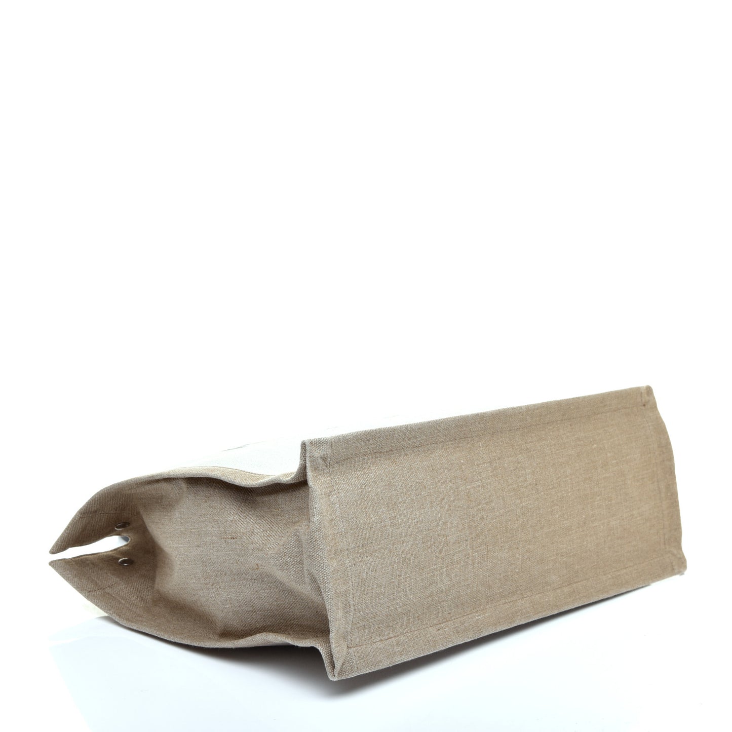 Linen Calfskin Rive Gauche Tote Optic White