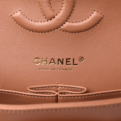 Chanel Lambskin Quilted Medium Double Flap Brown 6 of 11