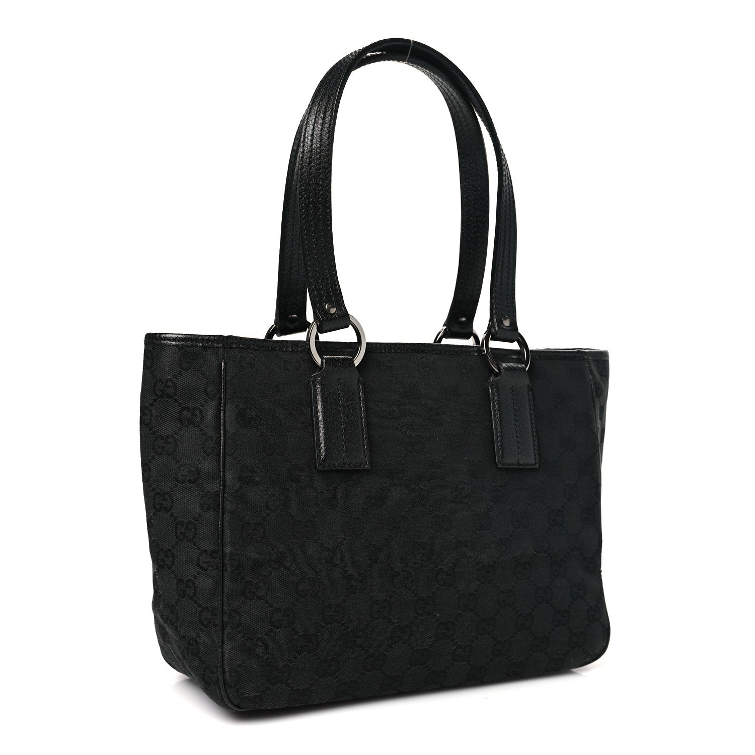 Gucci Monogram Medium Tote Black 3 of 10