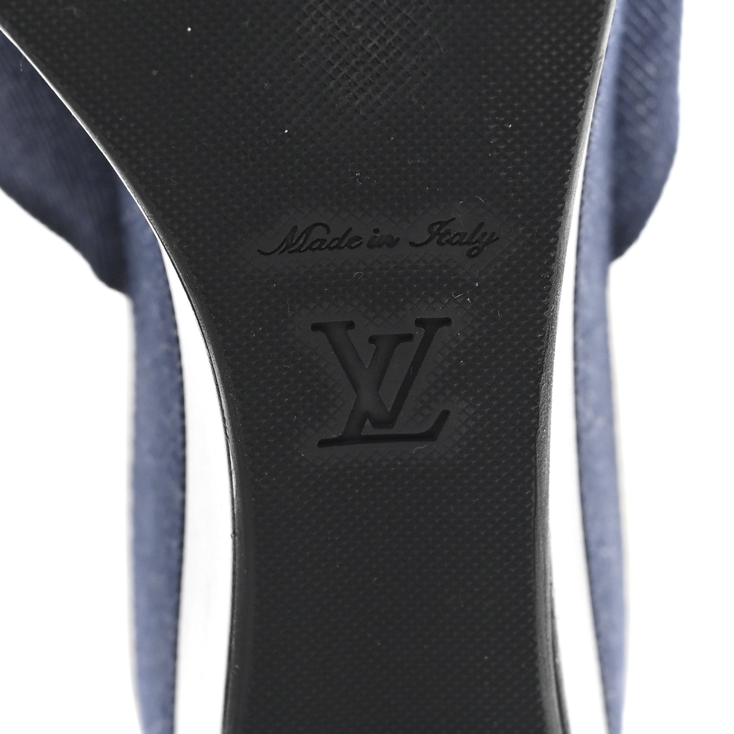 Louis Vuitton Canvas Wedge Mules 39 Navy Blue 7 of 9