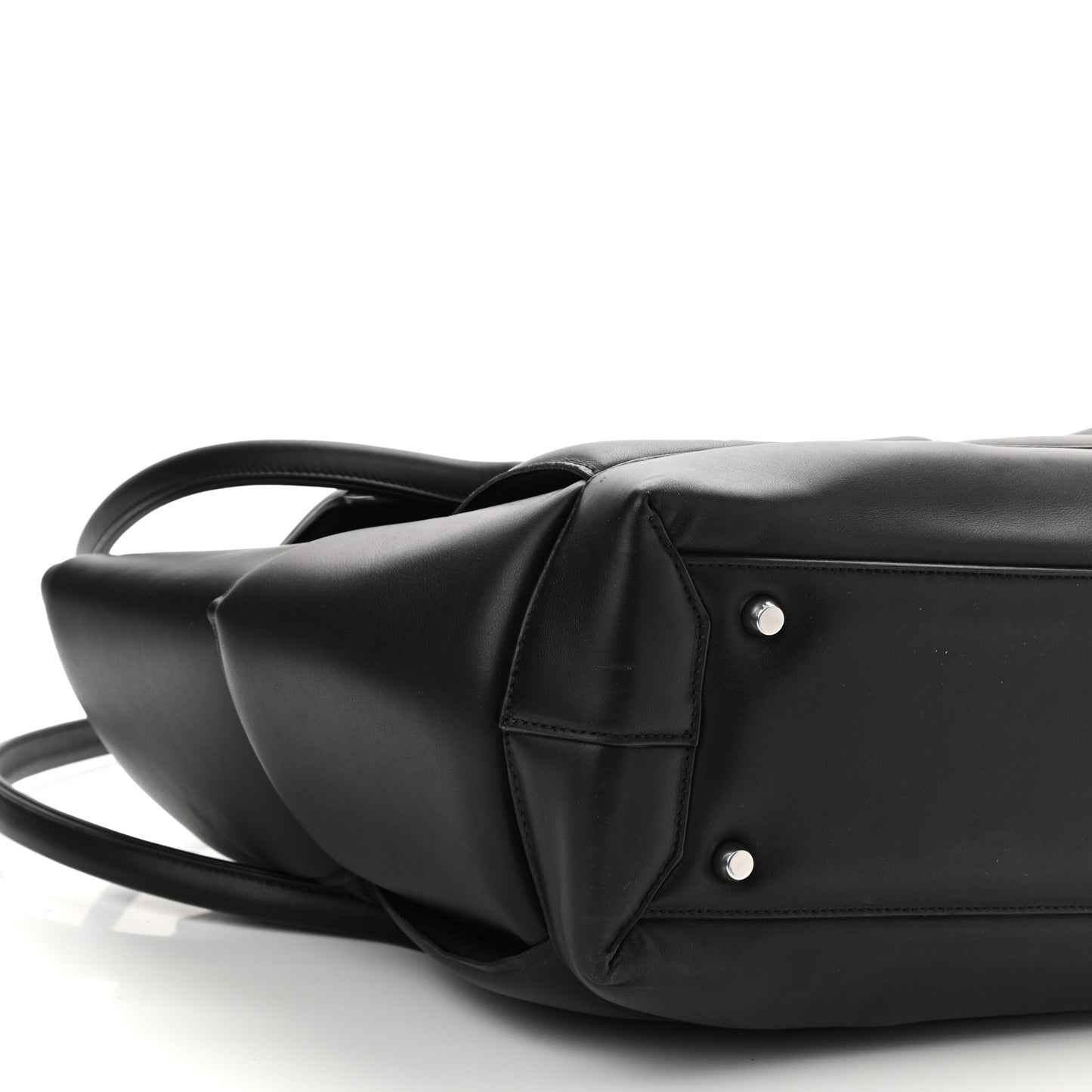 Nappa Maxi Intrecciato Padded Large Arco Black