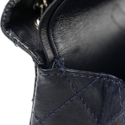 Chanel Aged Calfskin Quilted 2.55 Reissue 226 Flap Navy Blue 12 of 12