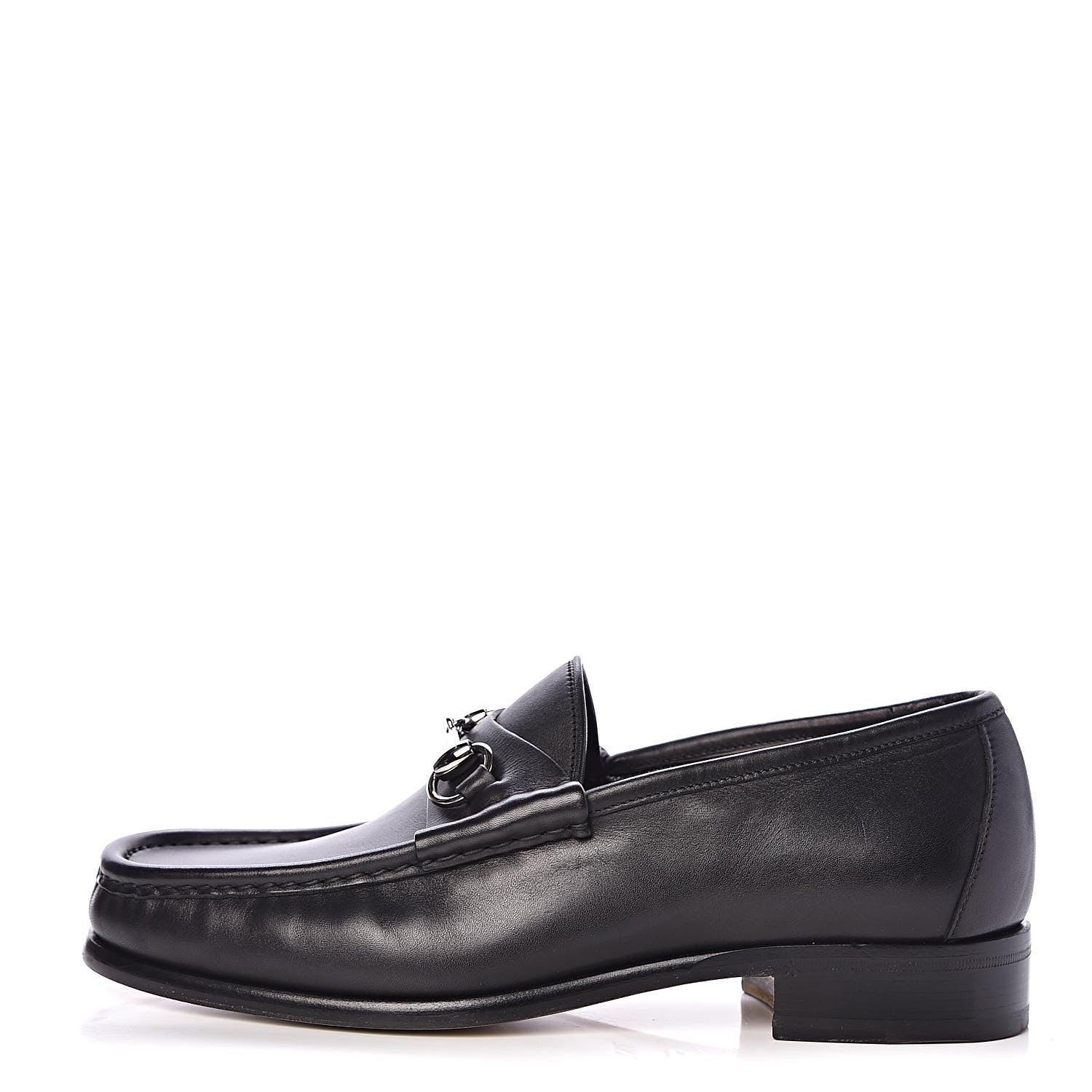 Gucci Calfskin Mens 1953 Horsebit Loafers 7.5 Black 1 of 12