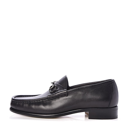 Gucci Calfskin Mens 1953 Horsebit Loafers 7.5 Black 1 of 12