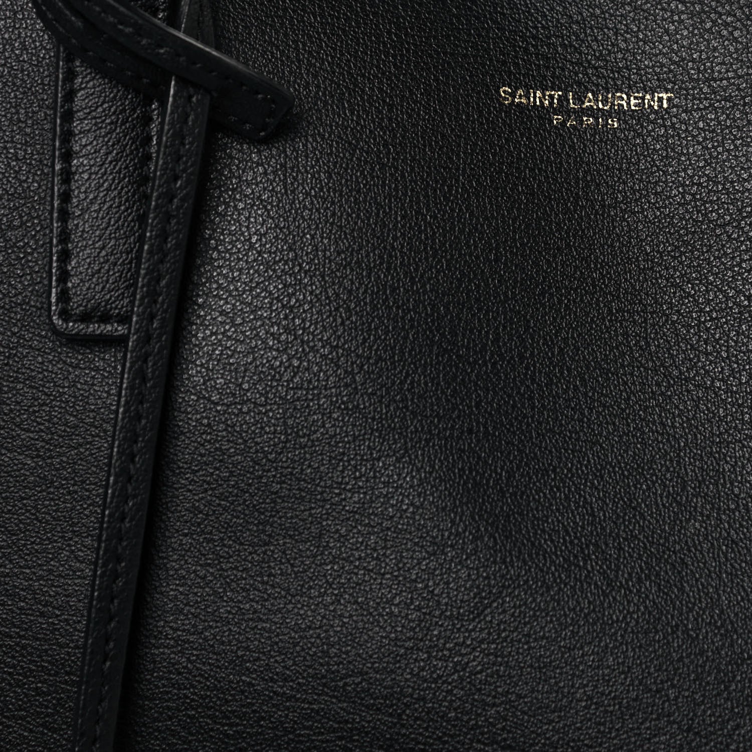 Saint Laurent Calfskin Large Shopping Tote Black 8 of 16