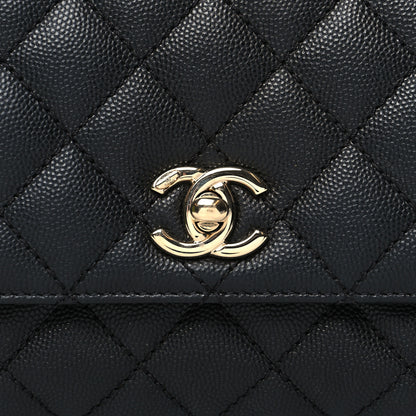 Chanel Caviar Quilted Extra Mini Coco Handle Flap Black 8 of 11