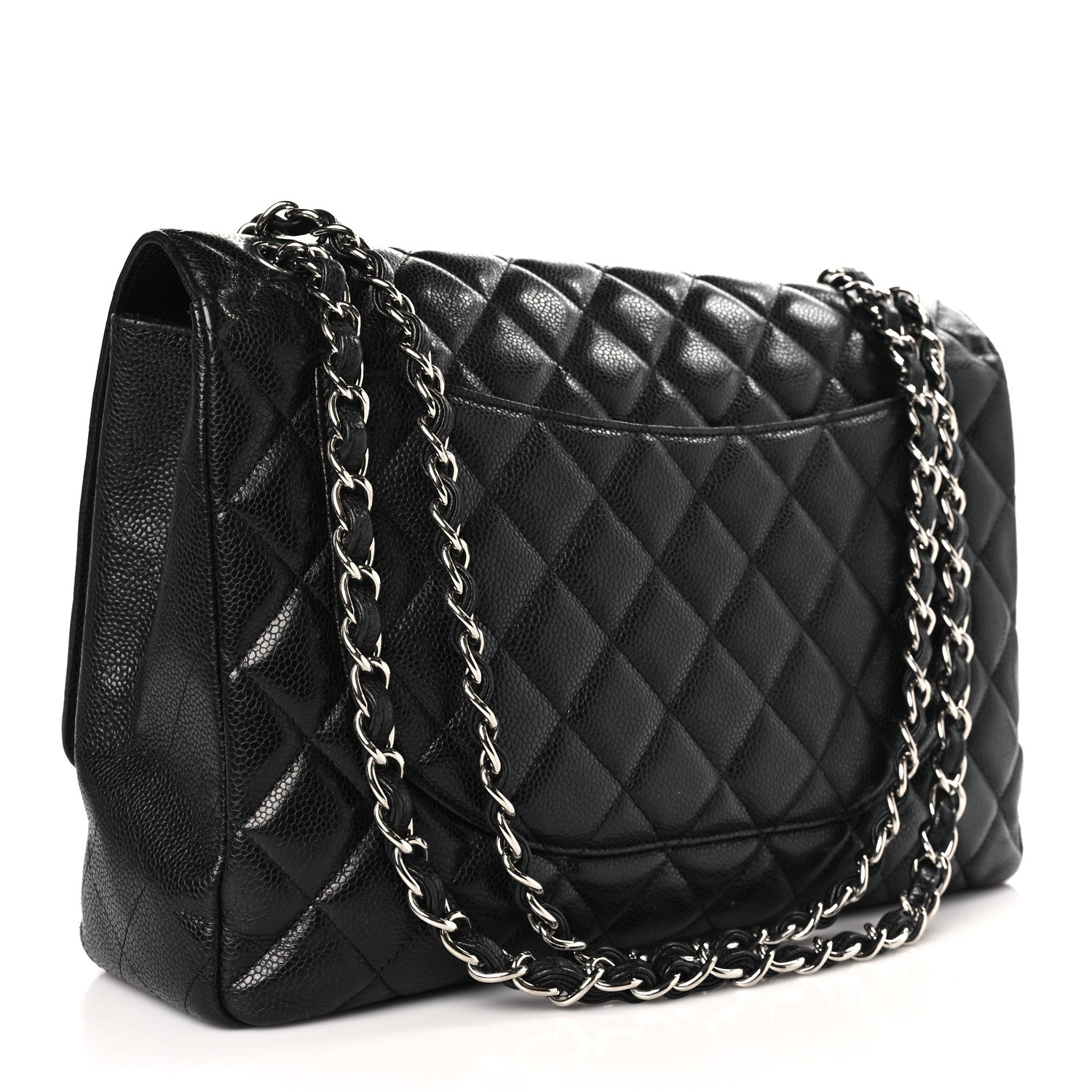 Chanel Caviar Quilted Maxi Single Flap Black 3 of 9
