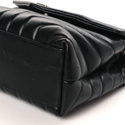 Saint Laurent Calfskin Y Quilted Monogram Small Loulou Chain Satchel Black 9 of 9