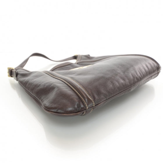 Leather Britt Tote Dark Brown