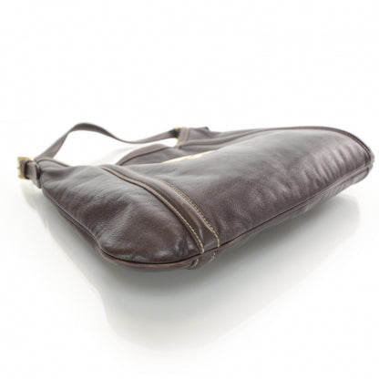Gucci Leather Britt Tote Dark Brown 4 of 7