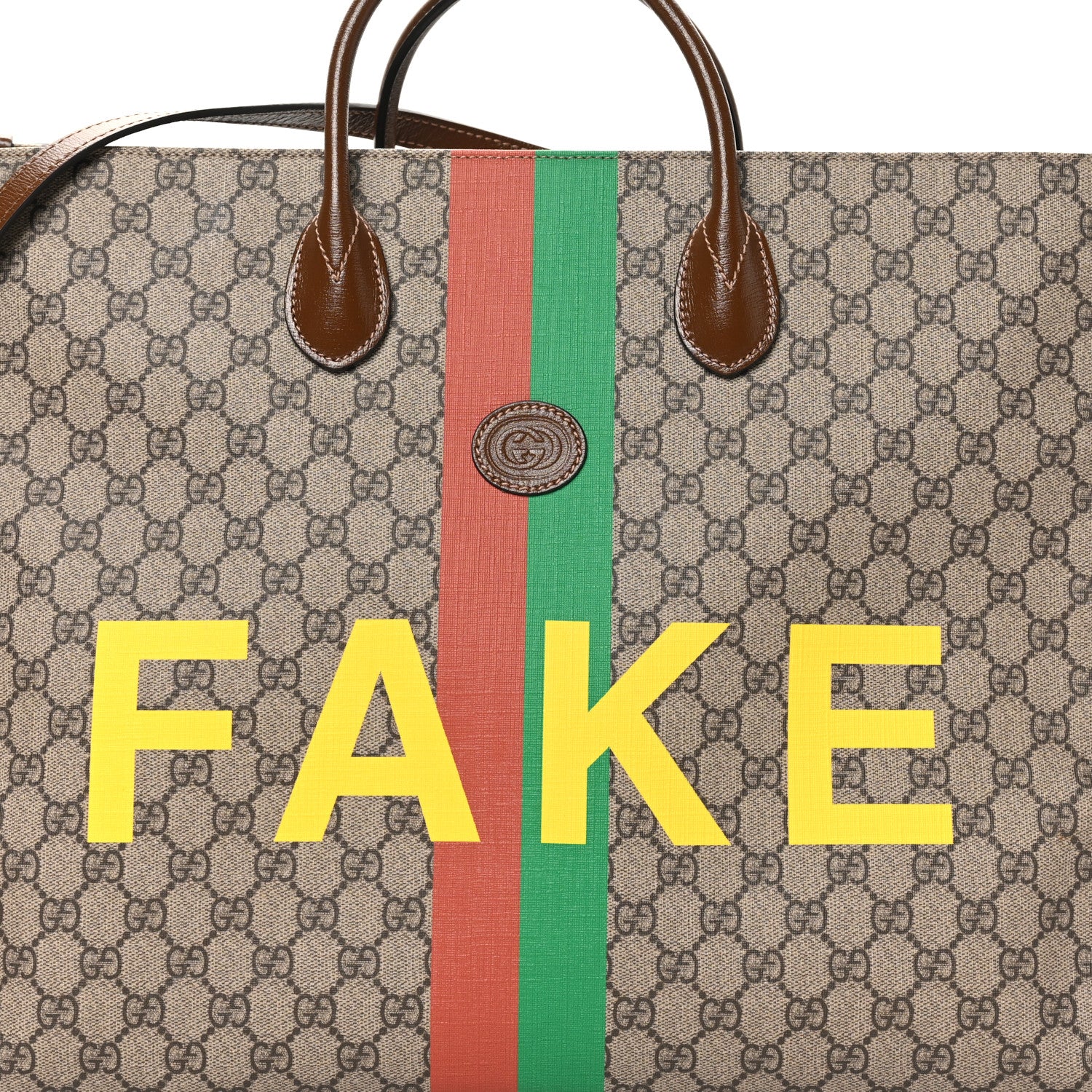 Gucci GG Supreme Monogram Fake/Not Large Retro Interlocking G Tote