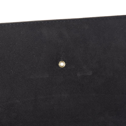 Louis Vuitton Calfskin Chain Louise MM Black 12 of 13