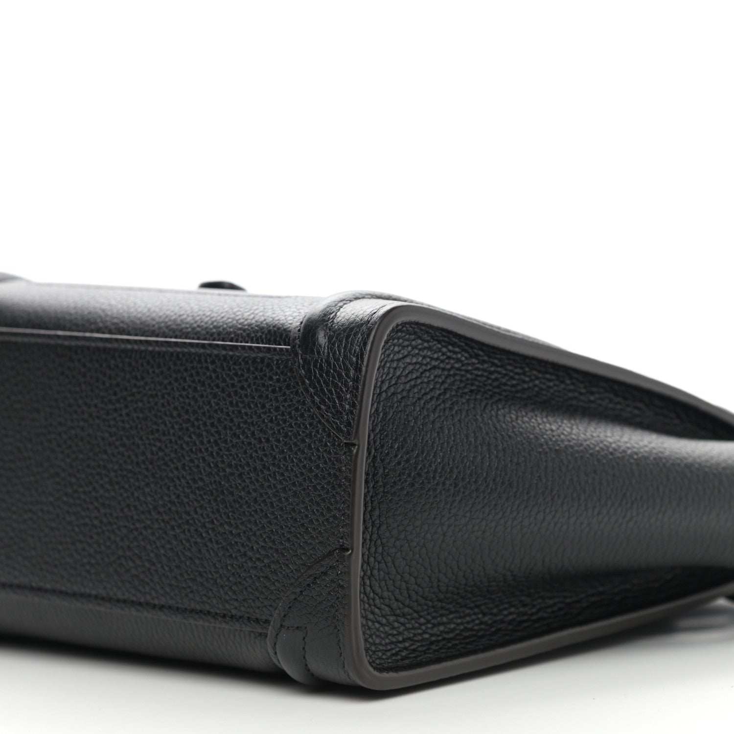 Celine Drummed Calfskin Nano Luggage Black 10 of 11