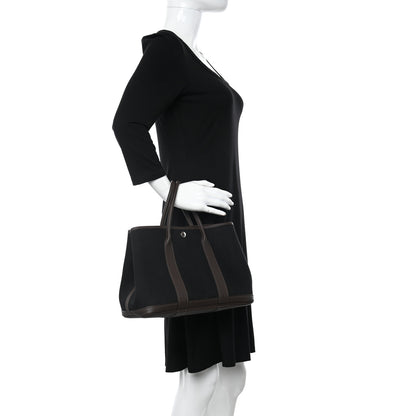 Hermes Toile Negonda Garden Party 30 TPM Black Chocolate 2 of 11