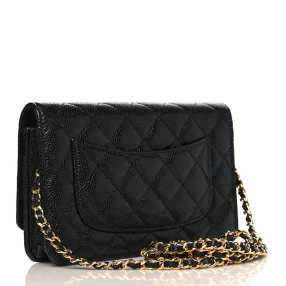 Chanel Caviar Quilted Wallet On Chain WOC Black 3 of 10