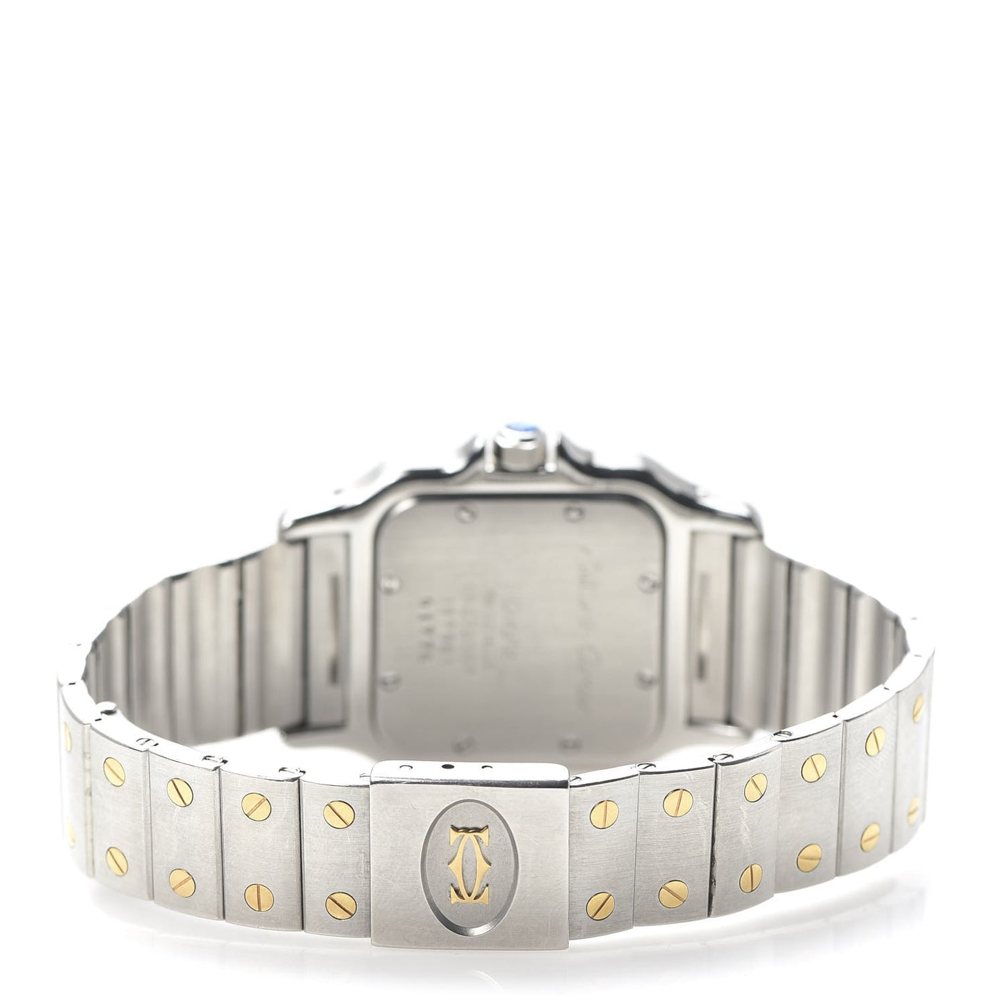 Stainless Steel 18K Yellow Gold 29mm Santos De Galbee Quartz Watch