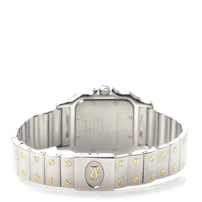 Cartier Stainless Steel 18K Yellow Gold 29mm Santos De Galbee Quartz Watch 4 of 6