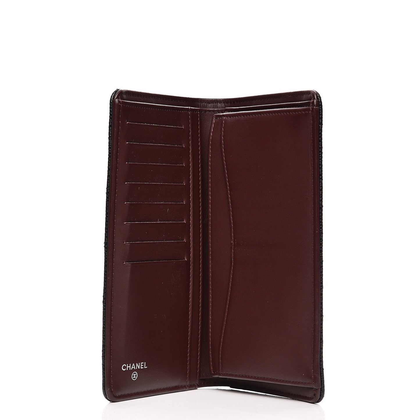 Caviar Quilted Yen Wallet Black