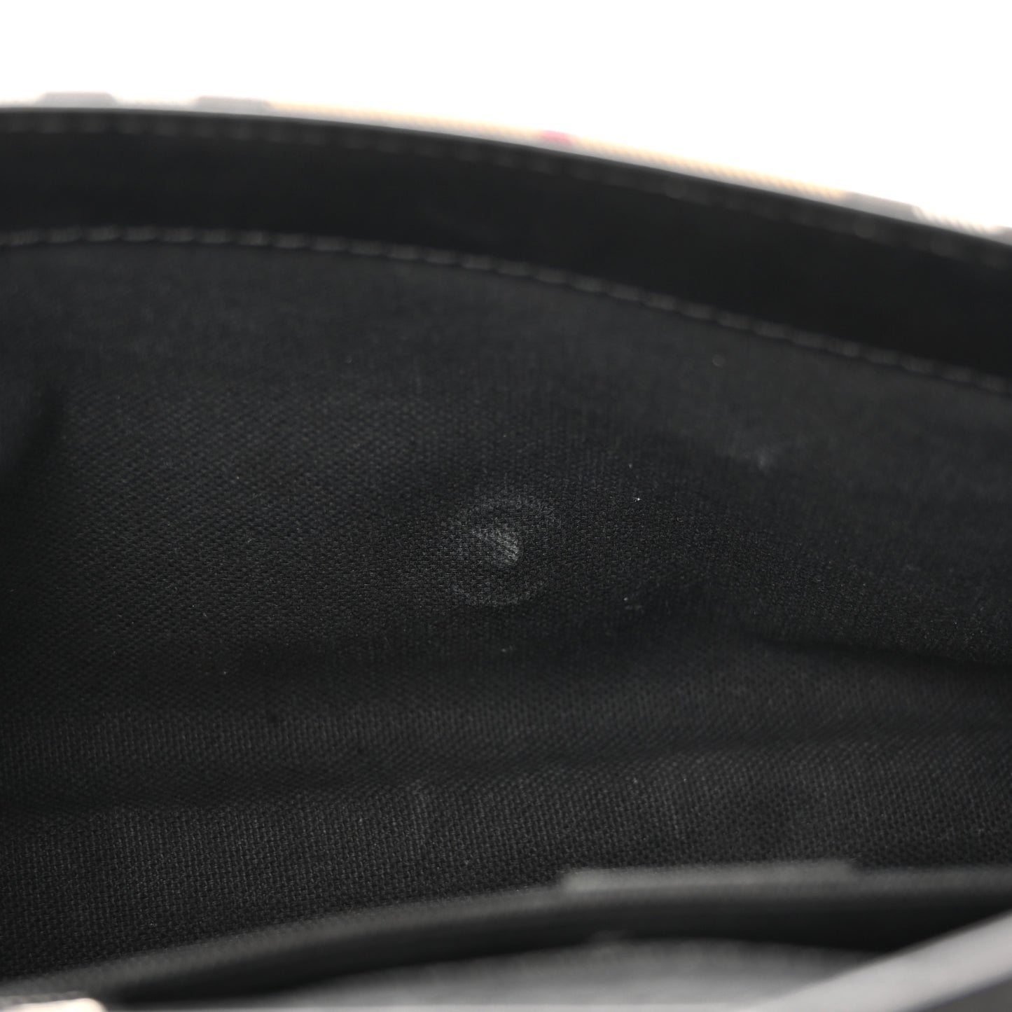 House Check Flap Shoulder Bag Black