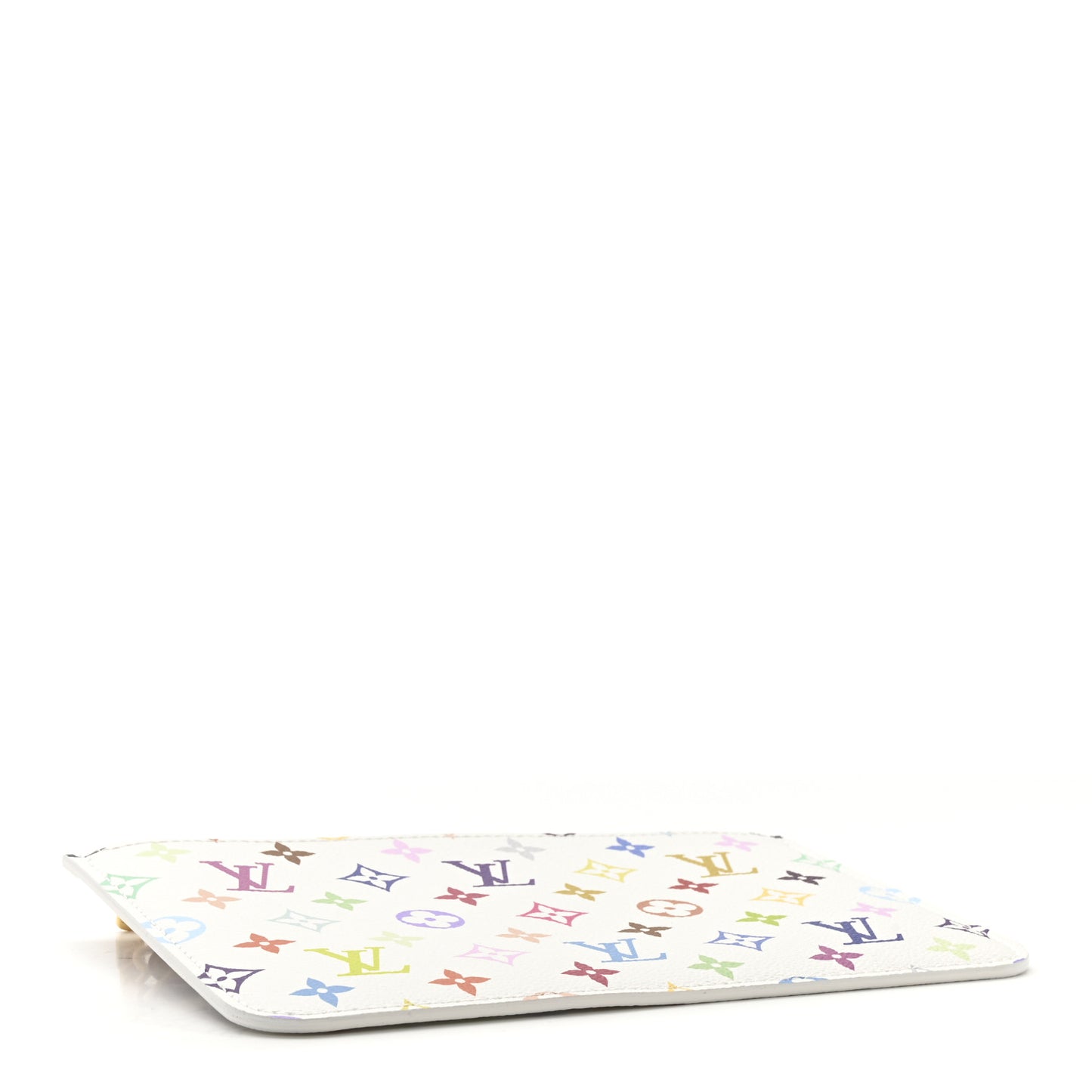 LV X TM Monogram Multicolor Neverfull Pochette White