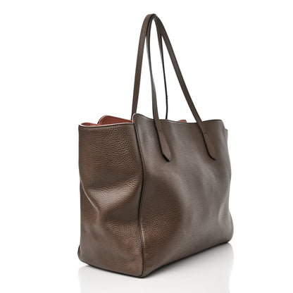 Gucci Dollar Calfskin Medium Swing Tote Grey Field Soft Pink 3 of 15