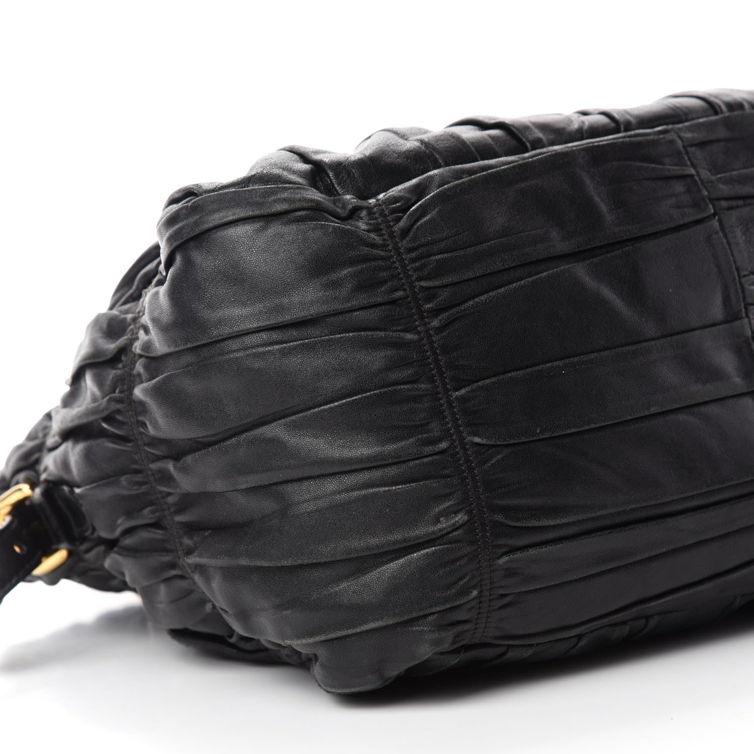 Prada Nappa Gaufre Tote Black 6 of 13