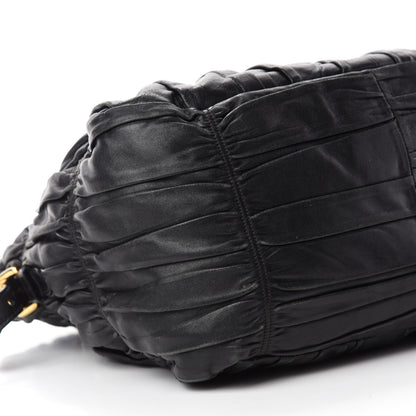 Prada Nappa Gaufre Tote Black 6 of 13