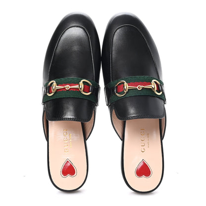Gucci Malaga Kid Web Womens Princetown Slippers 35.5 Black 35.5 Black 2 of 9
