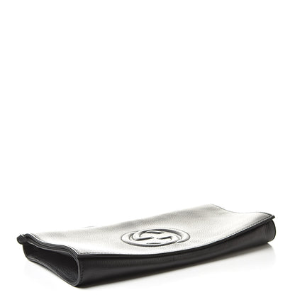 Gucci Pebbled Calfskin Medium Soho Clutch Black 4 of 8