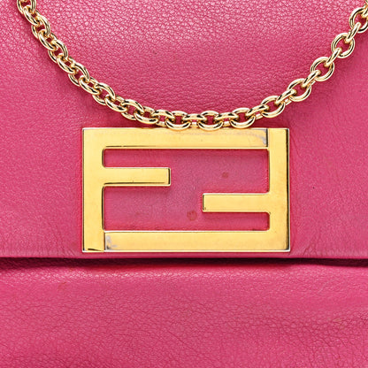 Fendi Vitello Flamingo Fendista Pouchette Crossbody Lampone 8 of 14