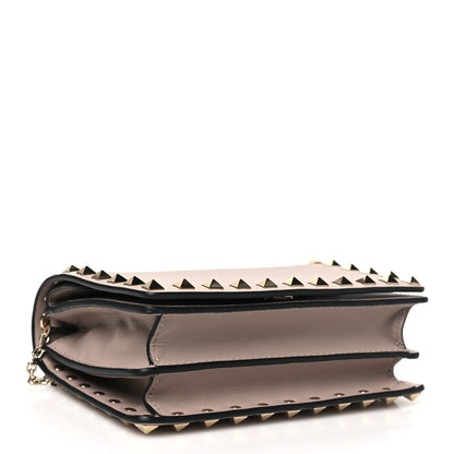 Valentino Garavani Vitello Rockstud Wallet On Chain Poudre 4 of 9