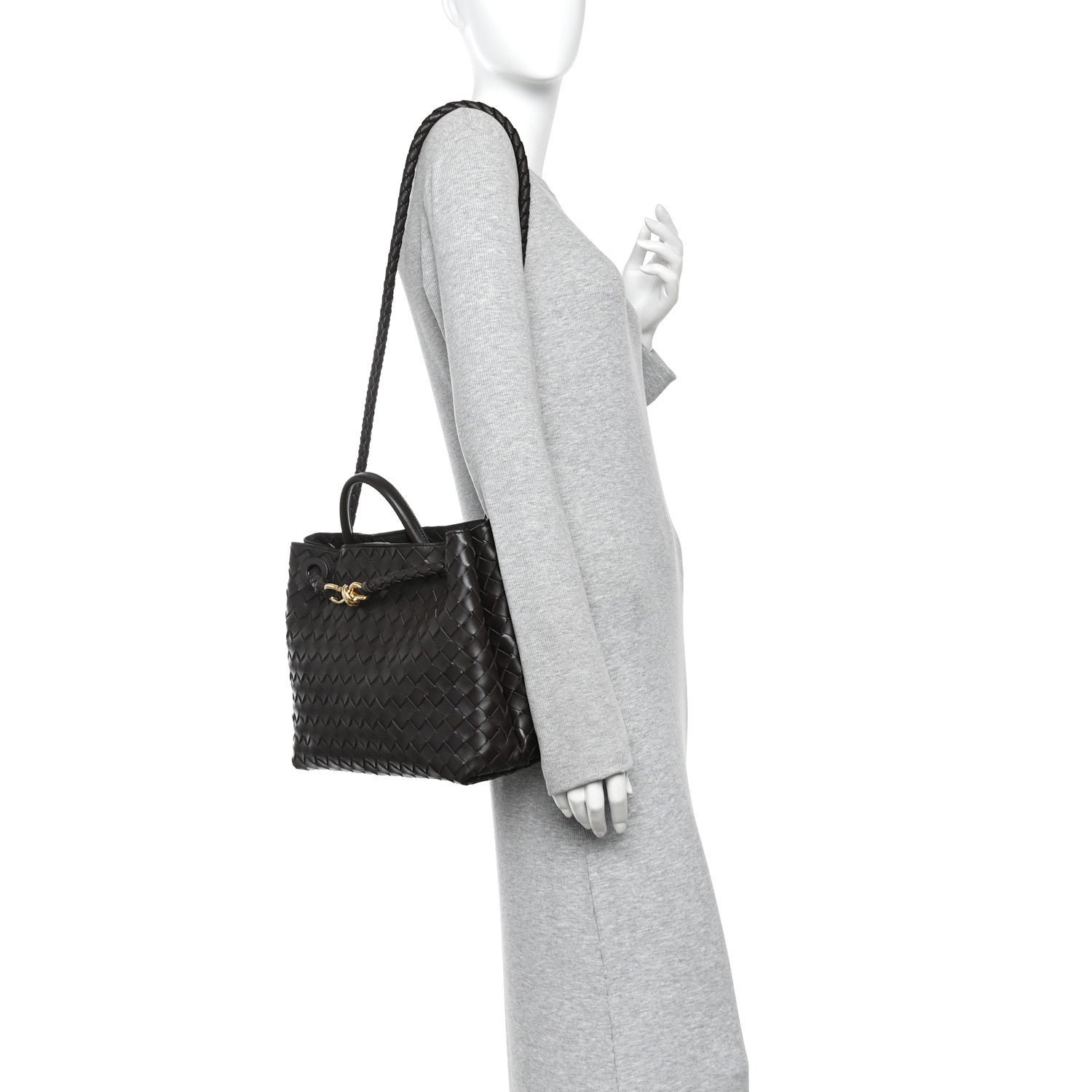 Bottega Veneta Nappa Intrecciato Medium Andiamo Shoulder Bag Fondant 2 of 9