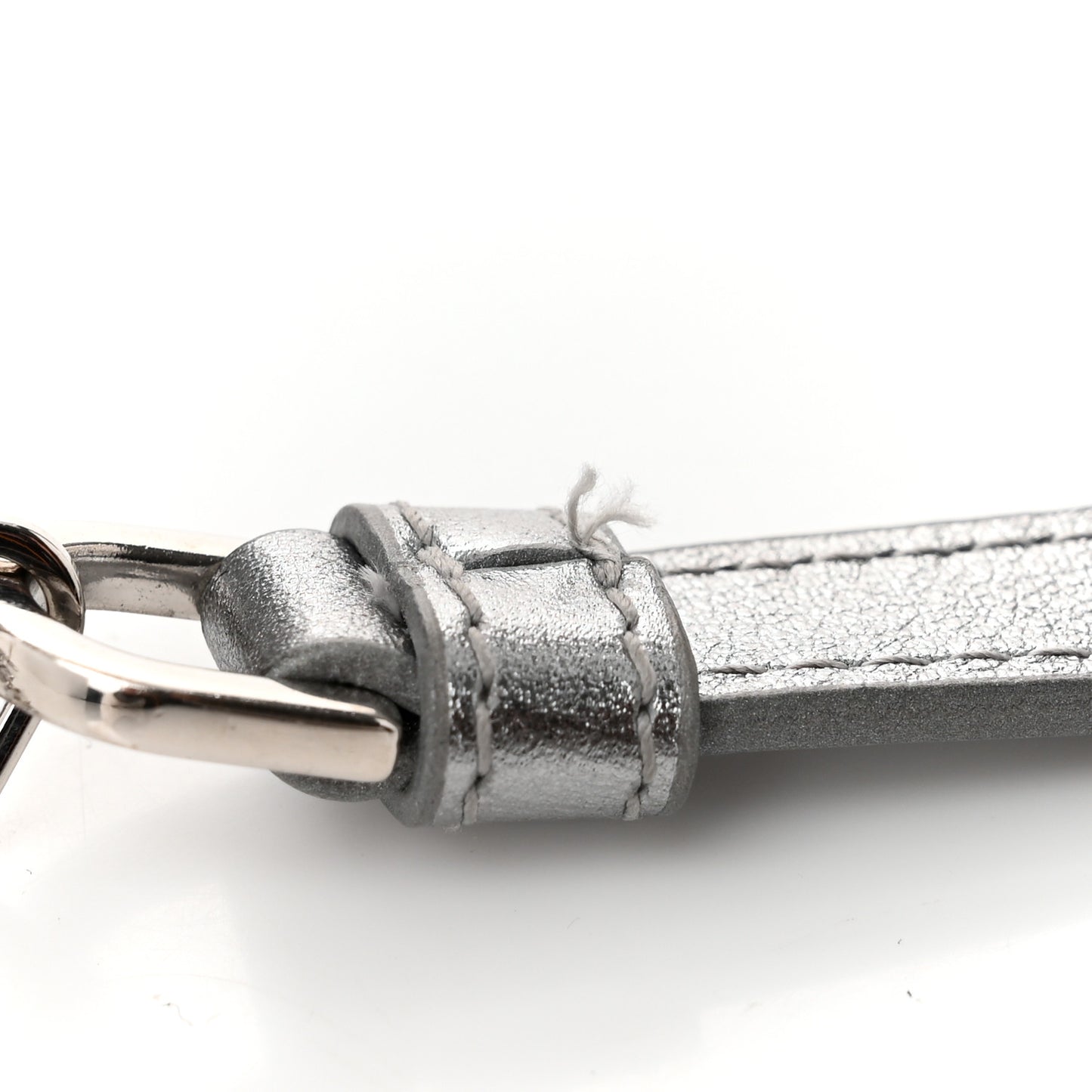Metallic Lambskin Cannage Micro Lady D-Joy Silver