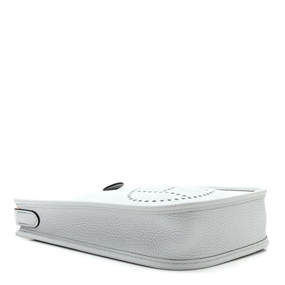 Hermes Taurillon Clemence Amazone Evelyne TPM Bleu Pale Nata 4 of 11