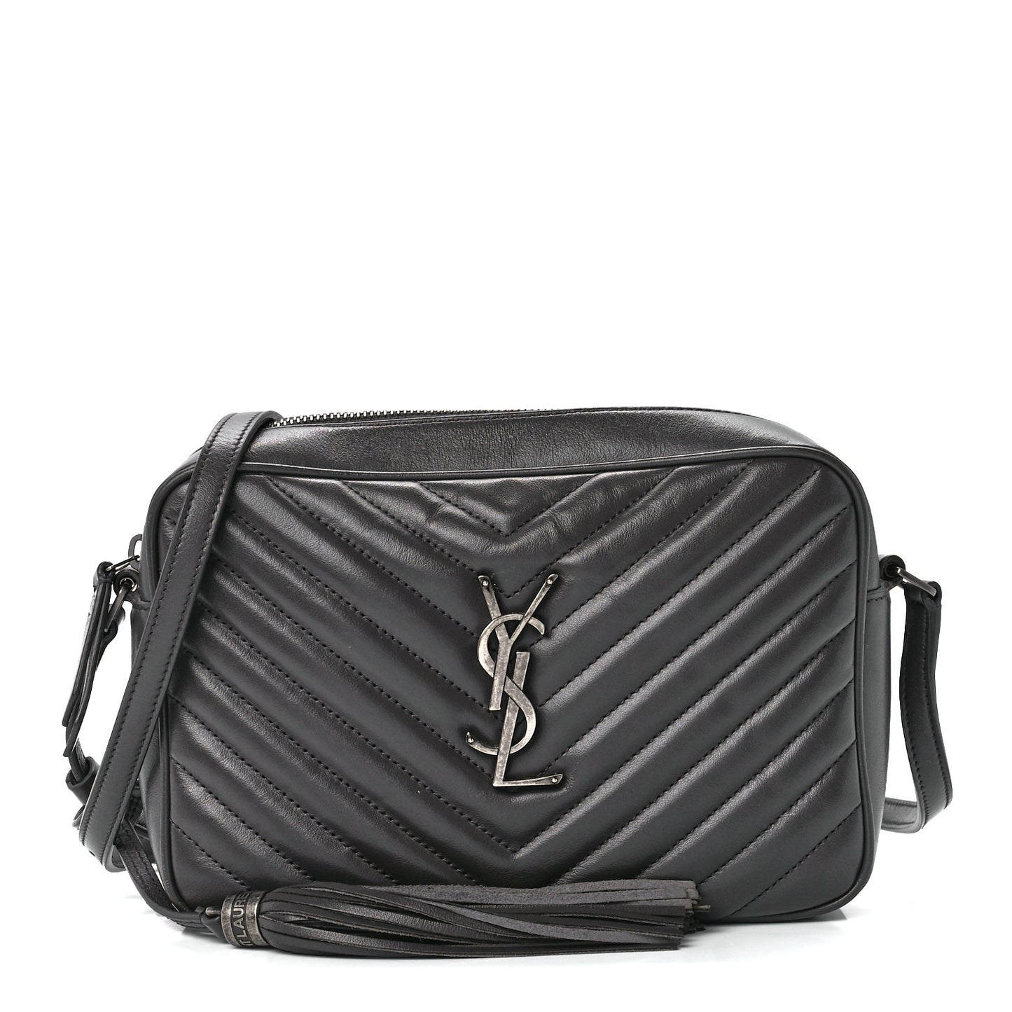 Calfskin Matelasse Monogram Lou Camera Bag Asphalt