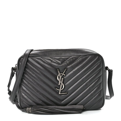 Saint Laurent Calfskin Matelasse Monogram Lou Camera Bag Asphalt 1 of 11