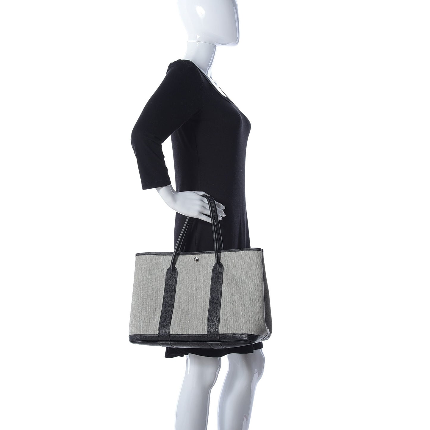 Buffle Skipper Toile Garden Party 36 MM Tote Black