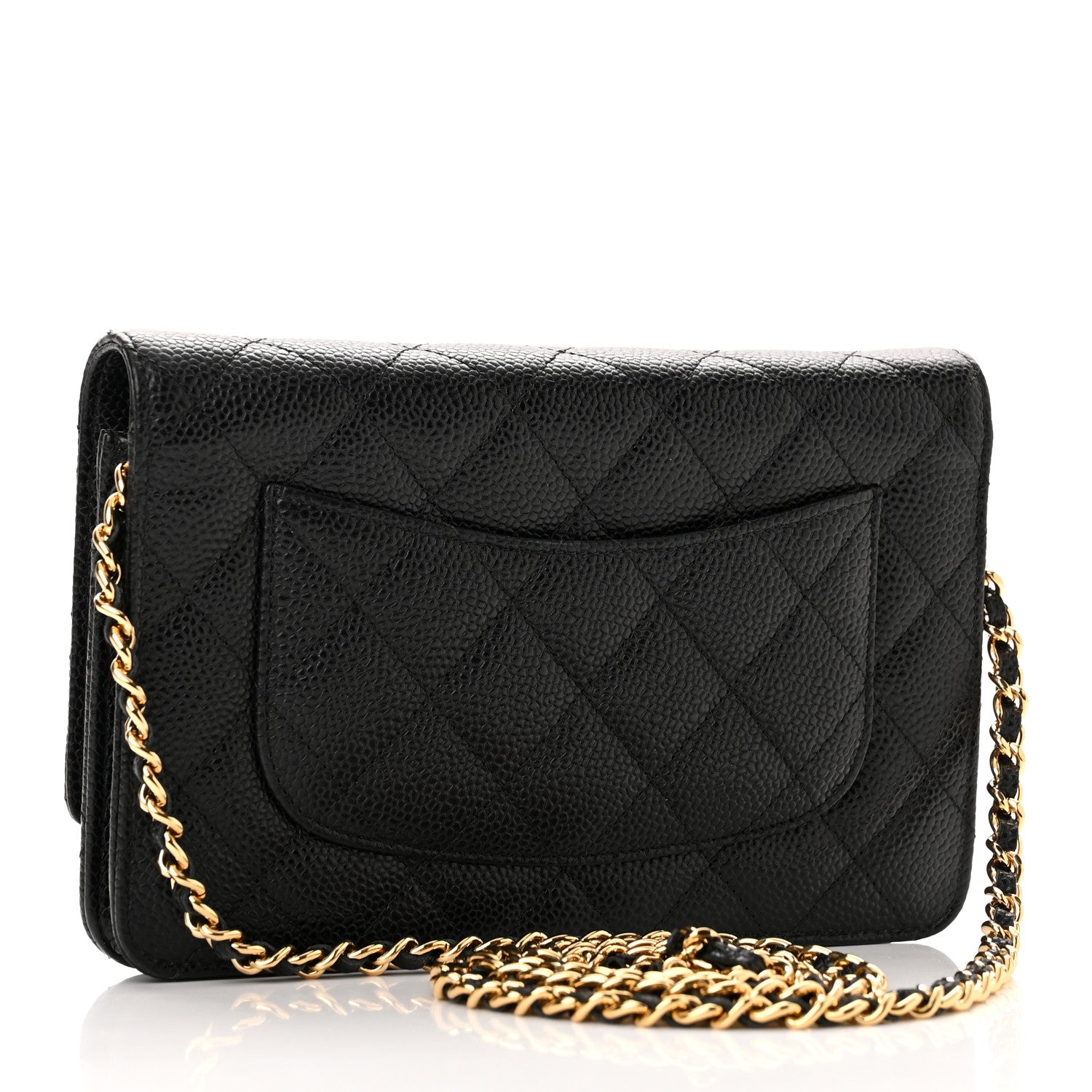 Chanel Caviar Quilted Wallet on Chain WOC Black 3 of 13