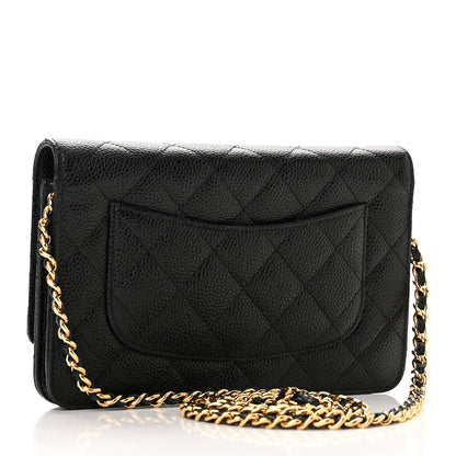 Chanel Caviar Quilted Wallet on Chain WOC Black 3 of 13