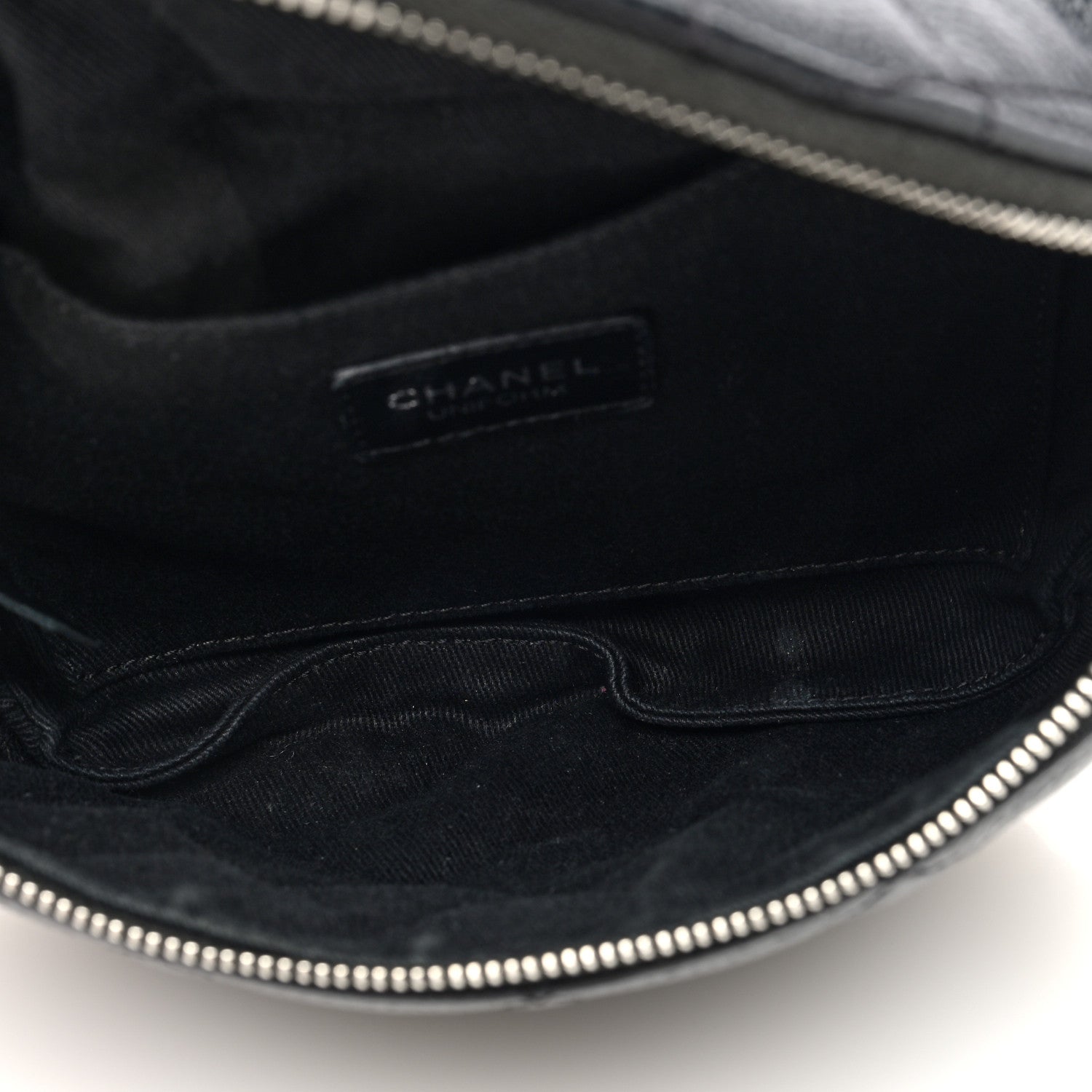 Chanel Grained Calfskin Quilted Waist Belt Bag Black 5 of 10