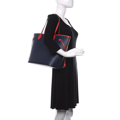 Louis Vuitton Epi Neverfull MM Indigo Coquelicot 2 of 10