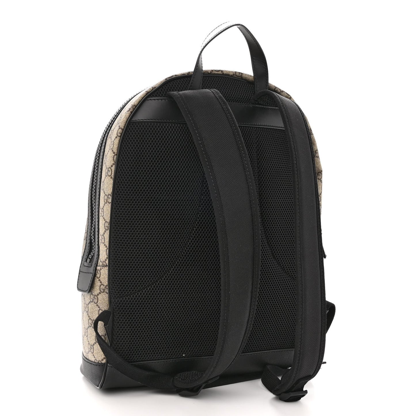 GG Supreme Monogram Medium Backpack Black