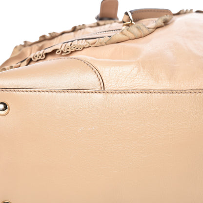Gucci Calfskin Ruffle Medium Sabrina Boston Tote Nude 11 of 12