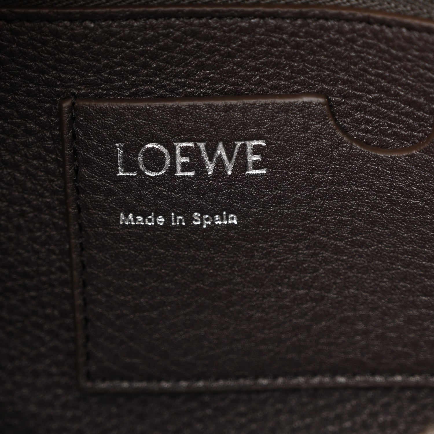 Loewe Grained Calfskin Medium Madrid Bag  Dark Ebony 6 of 9