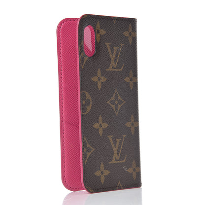 Louis Vuitton Monogram iPhone X Folio Case Rose Pop 3 of 8