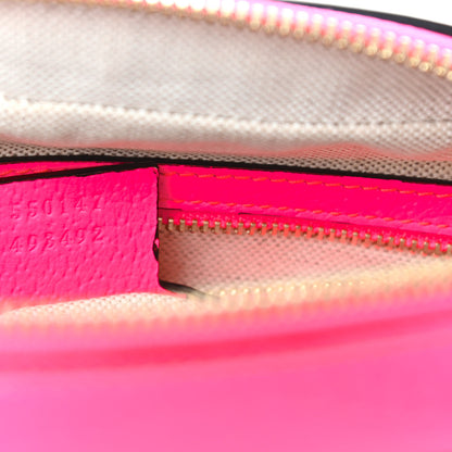Gucci Canvas Flora Floral Shoulder Bag White Fuchsia Fluo 7 of 10