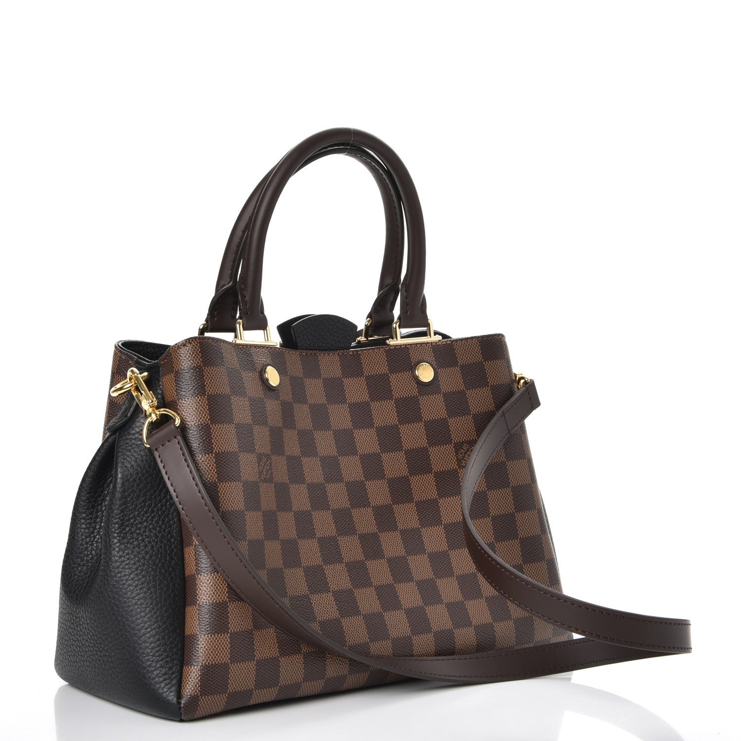 Louis Vuitton Damier Ebene Cuir Taurillon Brittany Black 4 of 8