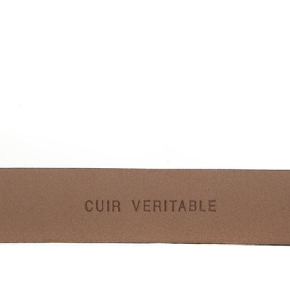 Chanel Calfskin CC Logo Skinny Belt 80 32 Navy Blue 6 of 6